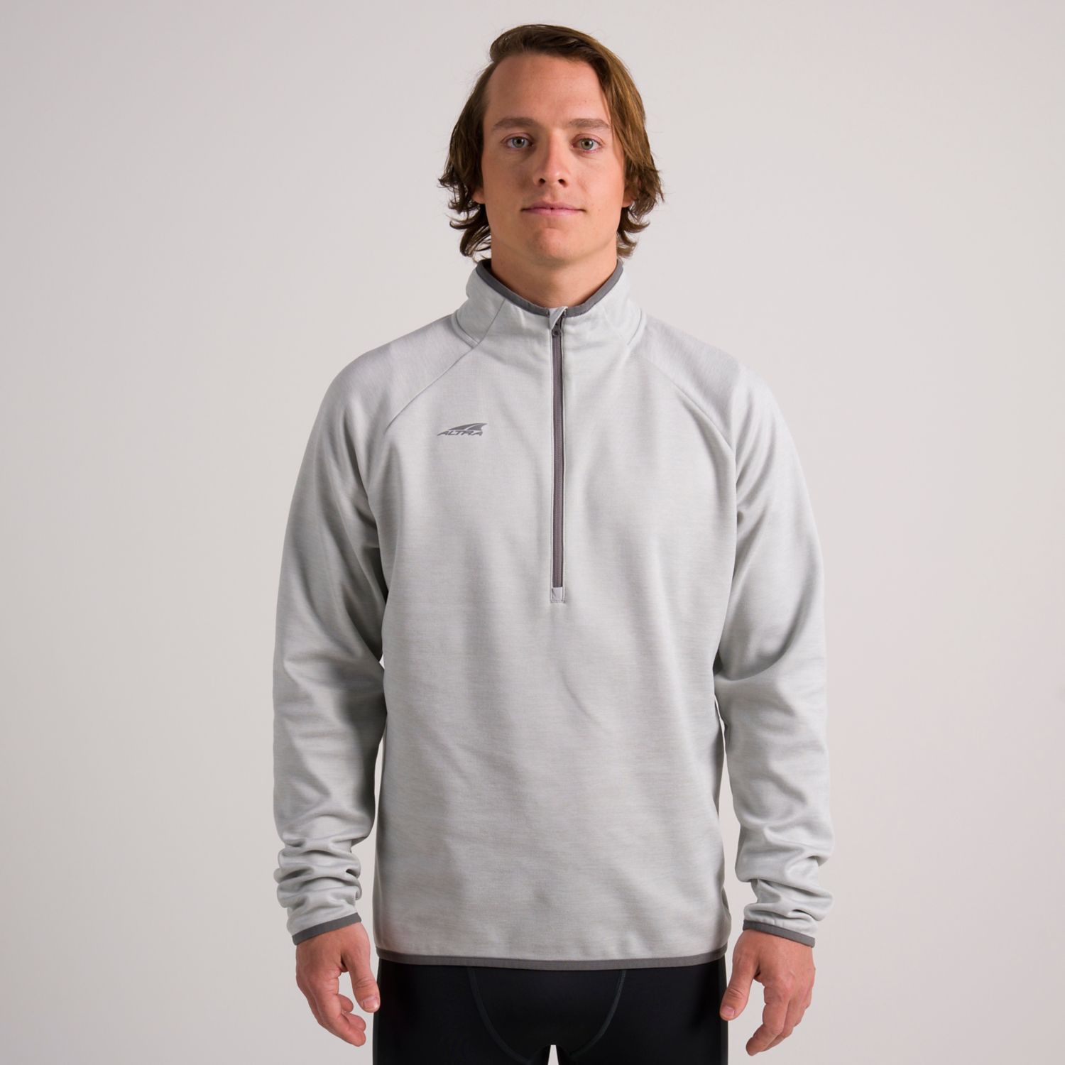 Grey Altra Core 1/2 Zip Men's Pullover | Australia-04825619