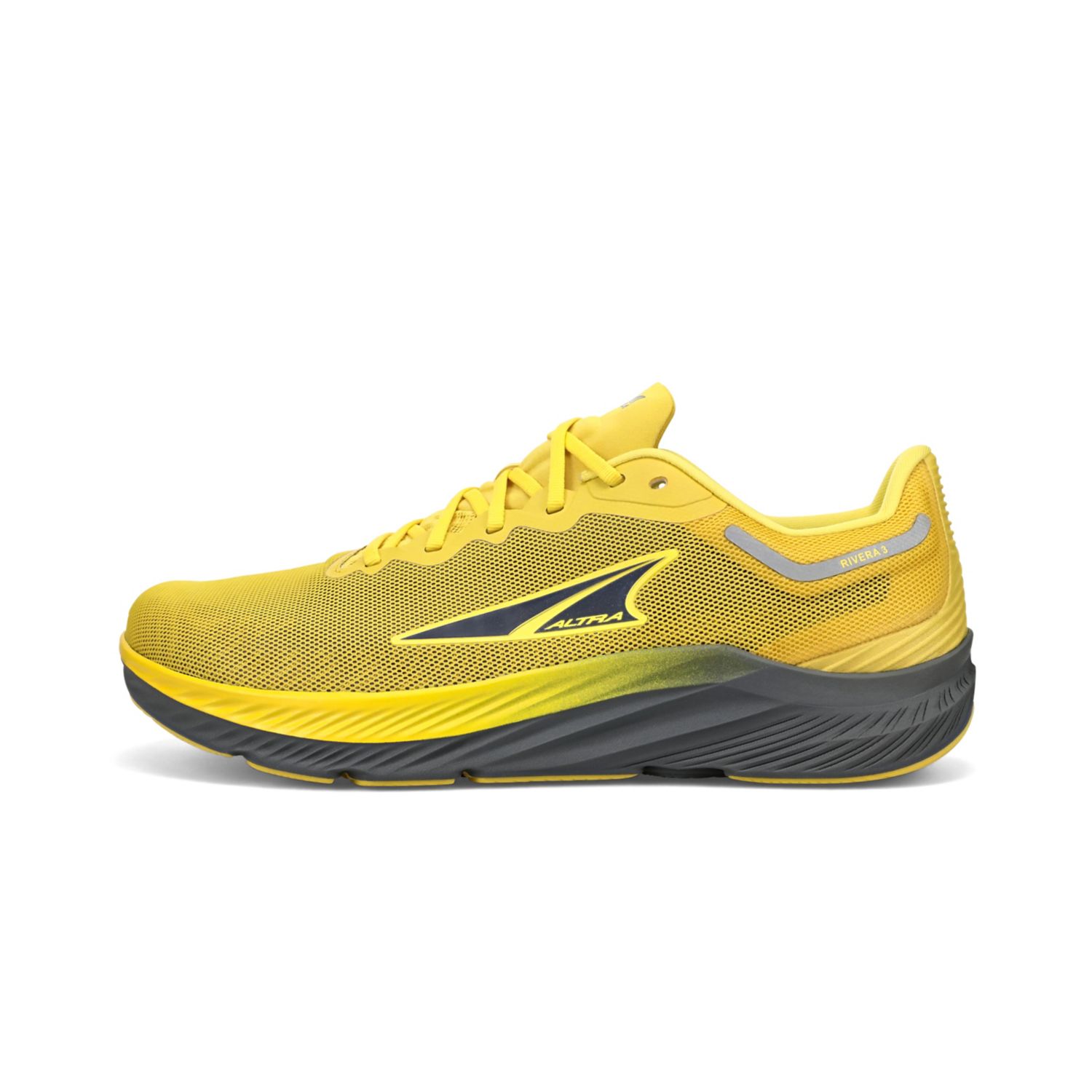 Grey / Yellow Altra Rivera 3 Men's Sneakers | Australia-90728149