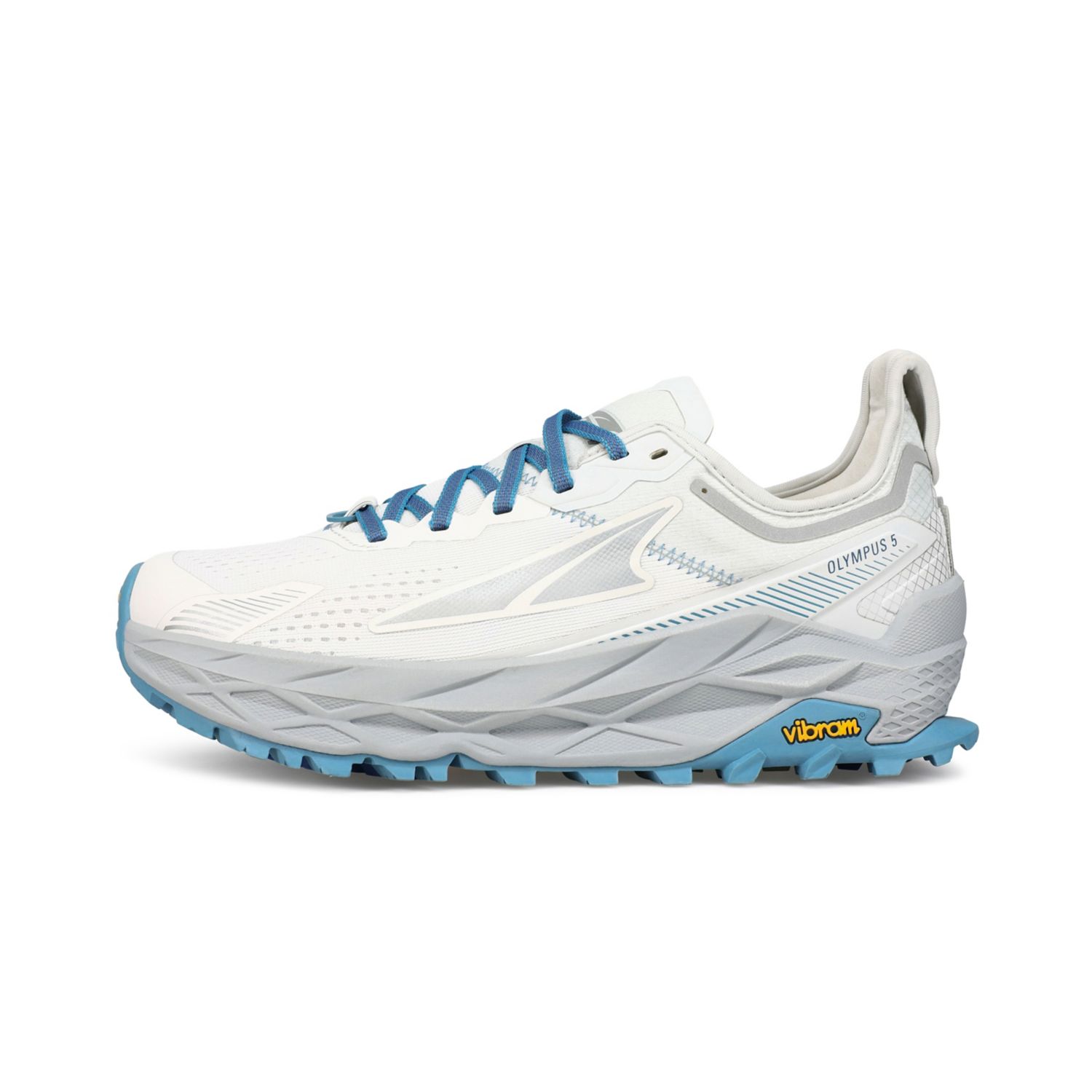 White / Blue Altra Olympus 5 Women's Trail Running Shoes | Australia-79416539