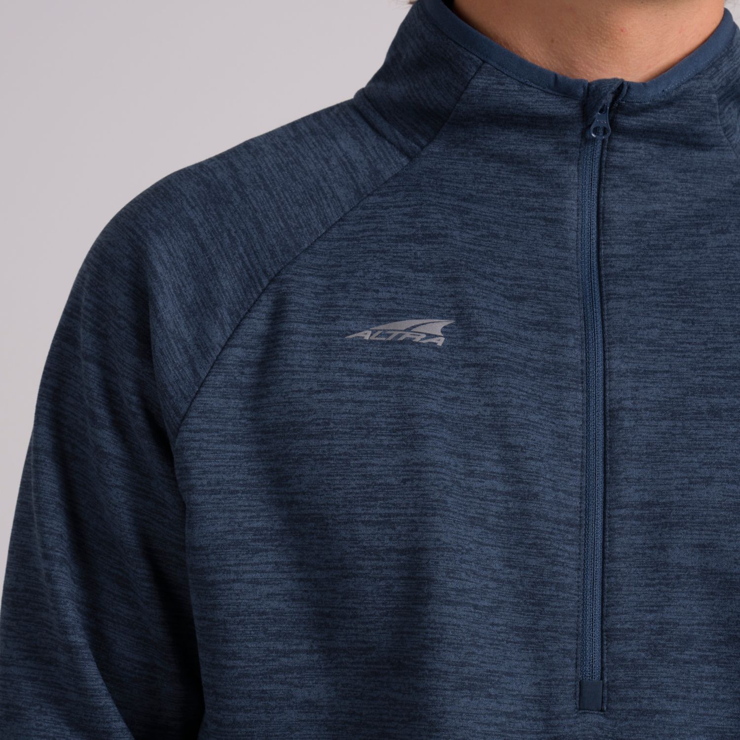 Blue Altra Core 1/2 Zip Men's Pullover | Australia-80631749