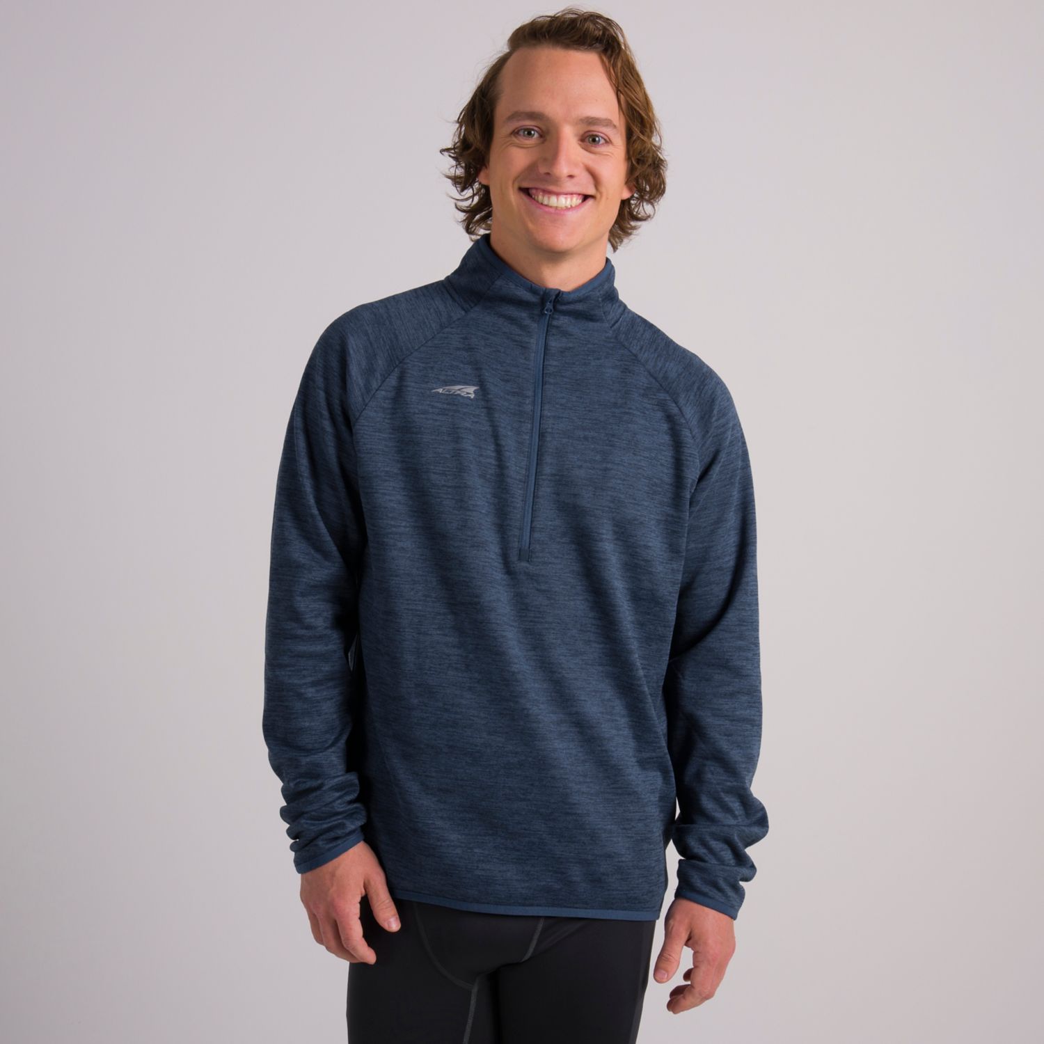 Blue Altra Core 1/2 Zip Men\'s Pullover | Australia-80631749