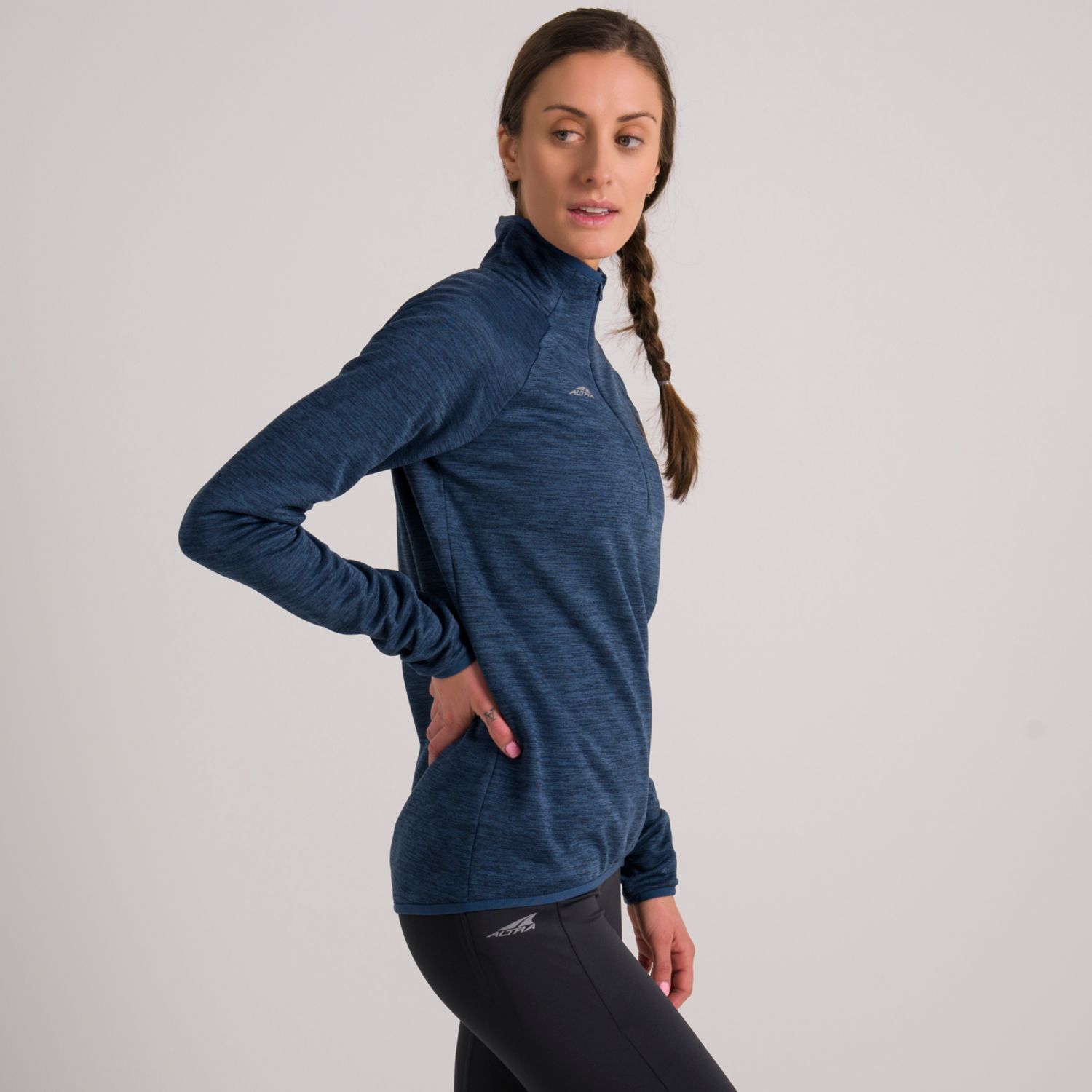 Blue Altra Core 1/2 Zip Women's Pullover | Australia-67139529