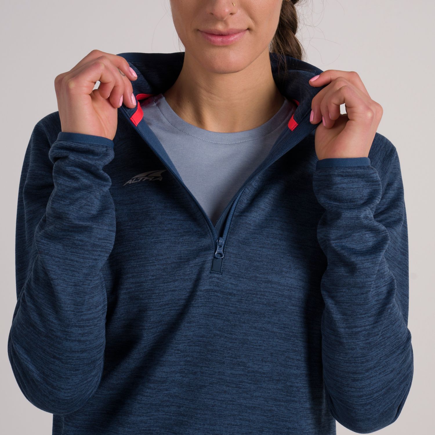 Blue Altra Core 1/2 Zip Women's Pullover | Australia-67139529