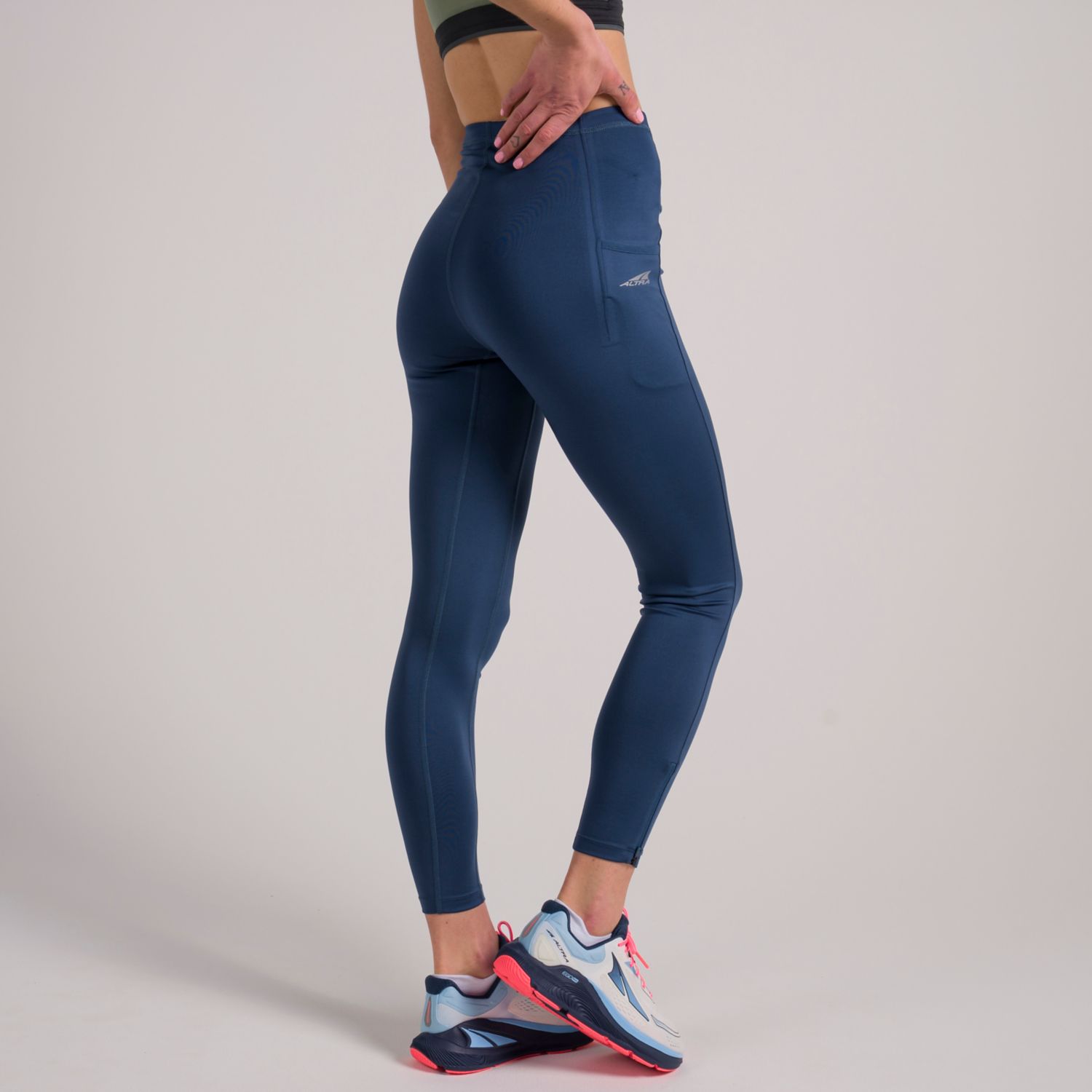 Blue Altra Core Crop Women's Running Tights | Australia-94152379