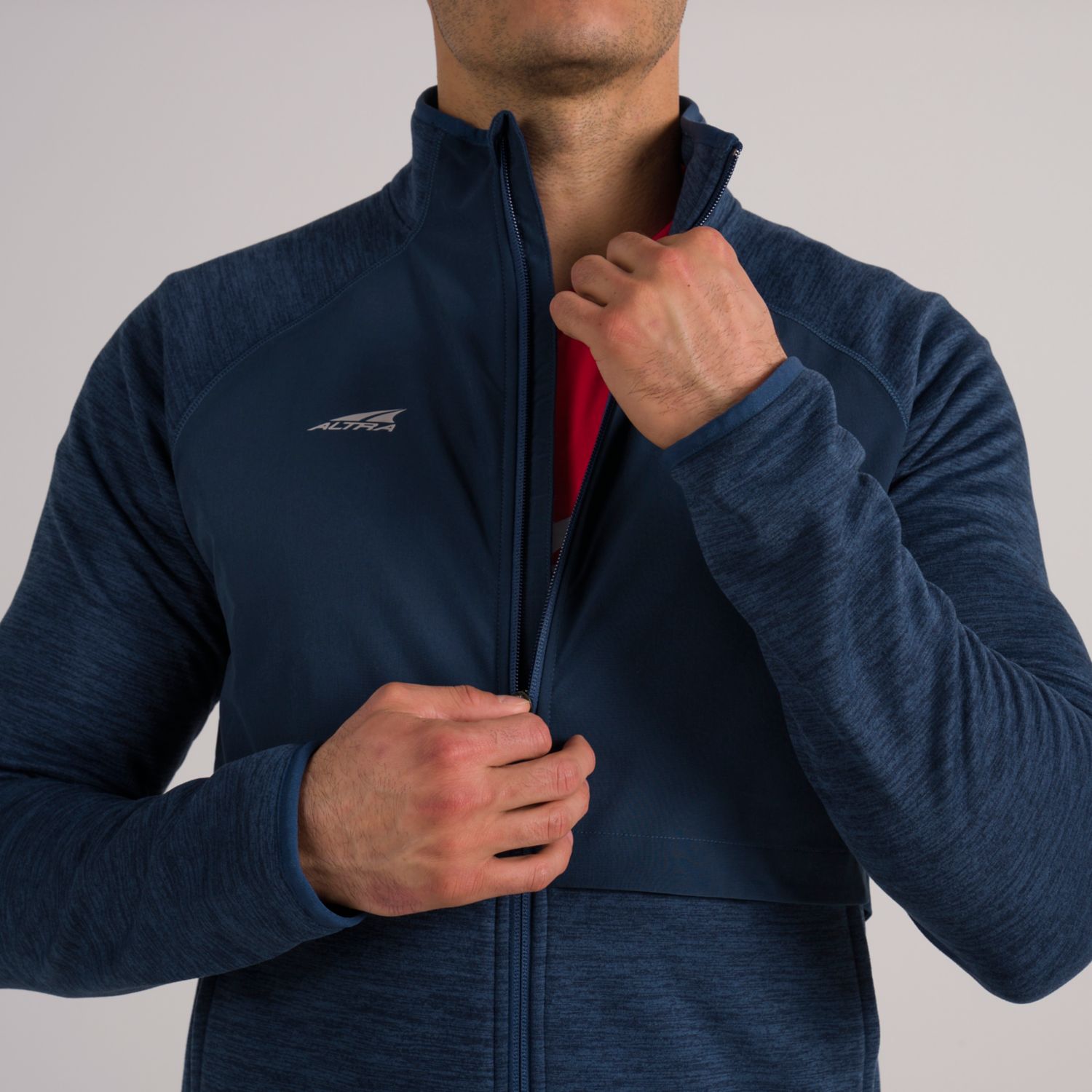 Blue Altra Everyday Hybrid Men's Running Jackets | Australia-28165499