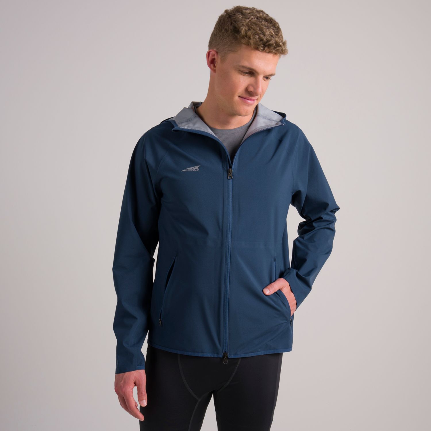 Blue Altra Waterproof Men's Running Jackets | Australia-23704659