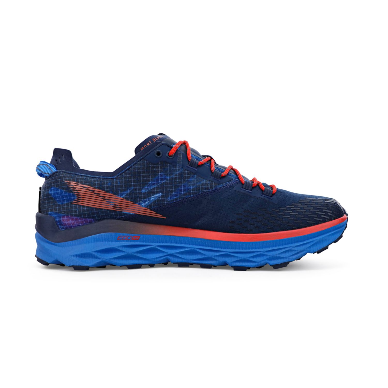 Blue / Red Altra Mont Blanc Men's Trail Running Shoes | Australia-10596239