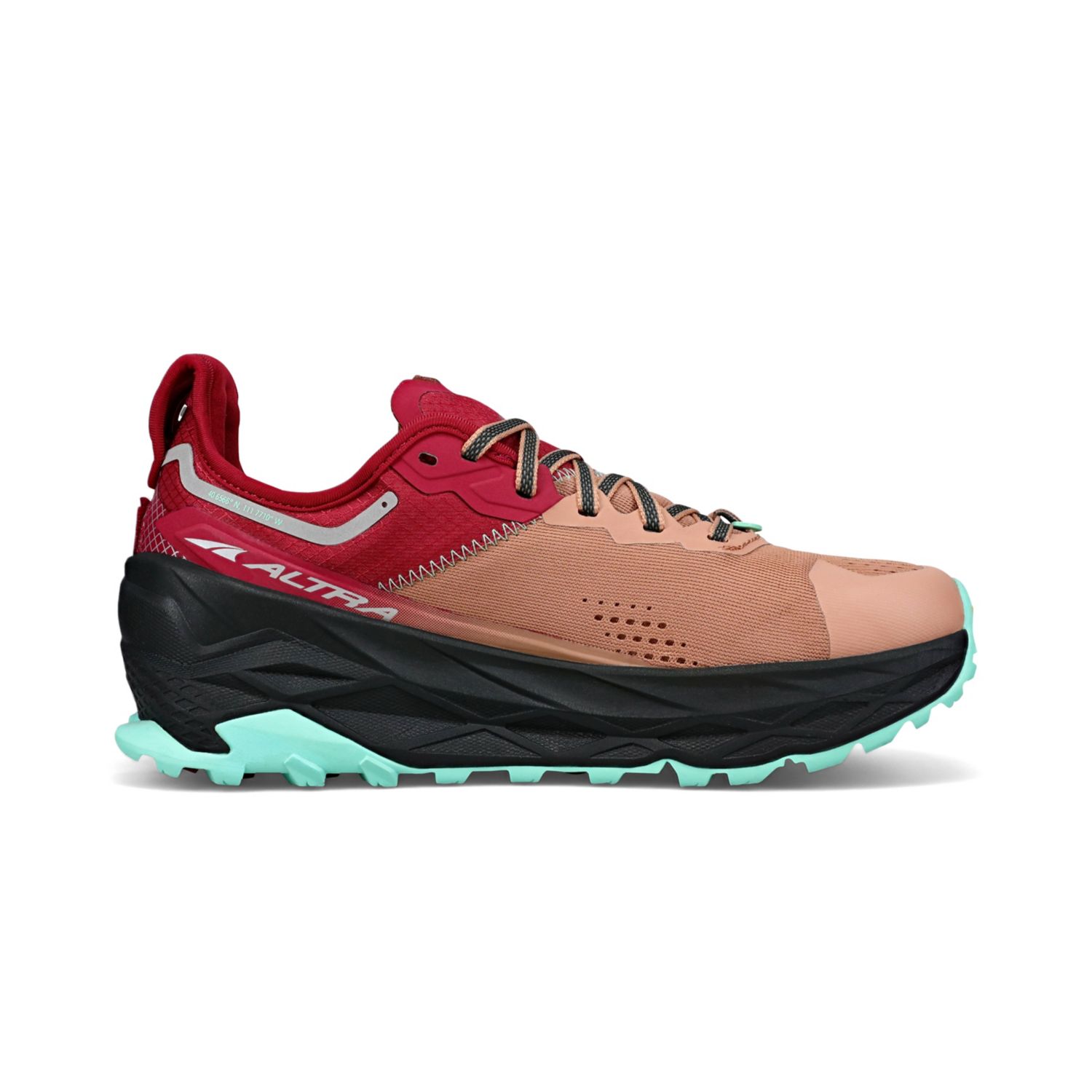 Brown / Red Altra Olympus 5 Women's Trail Running Shoes | Australia-46513879