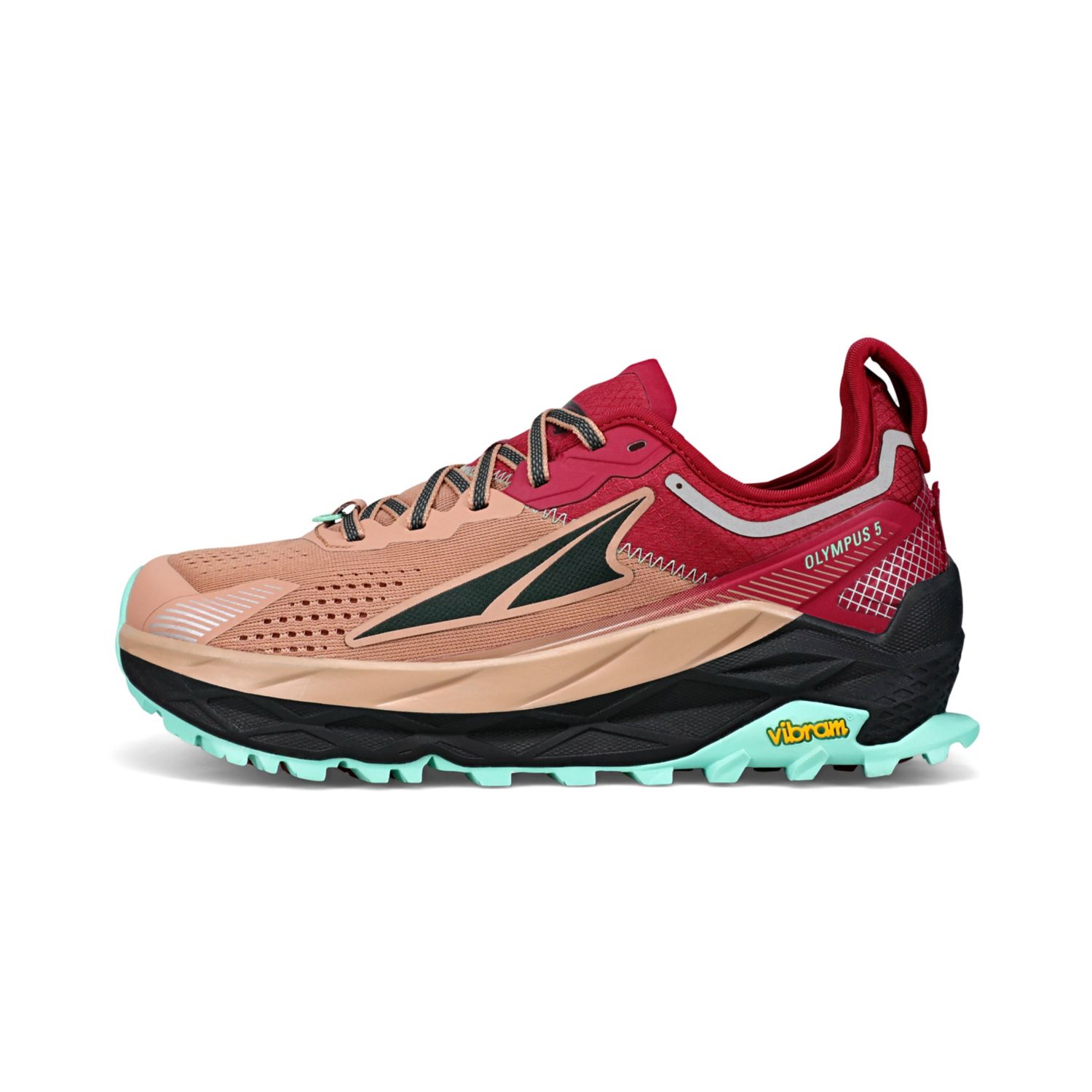 Brown / Red Altra Olympus 5 Women\'s Trail Running Shoes | Australia-46513879