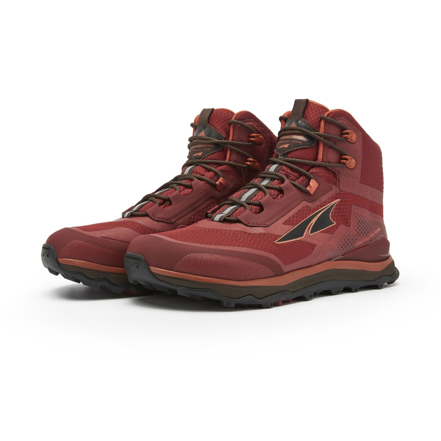 Burgundy Altra Lone Peak All-wthr Mid Men's Hiking Boots | Australia-61073929