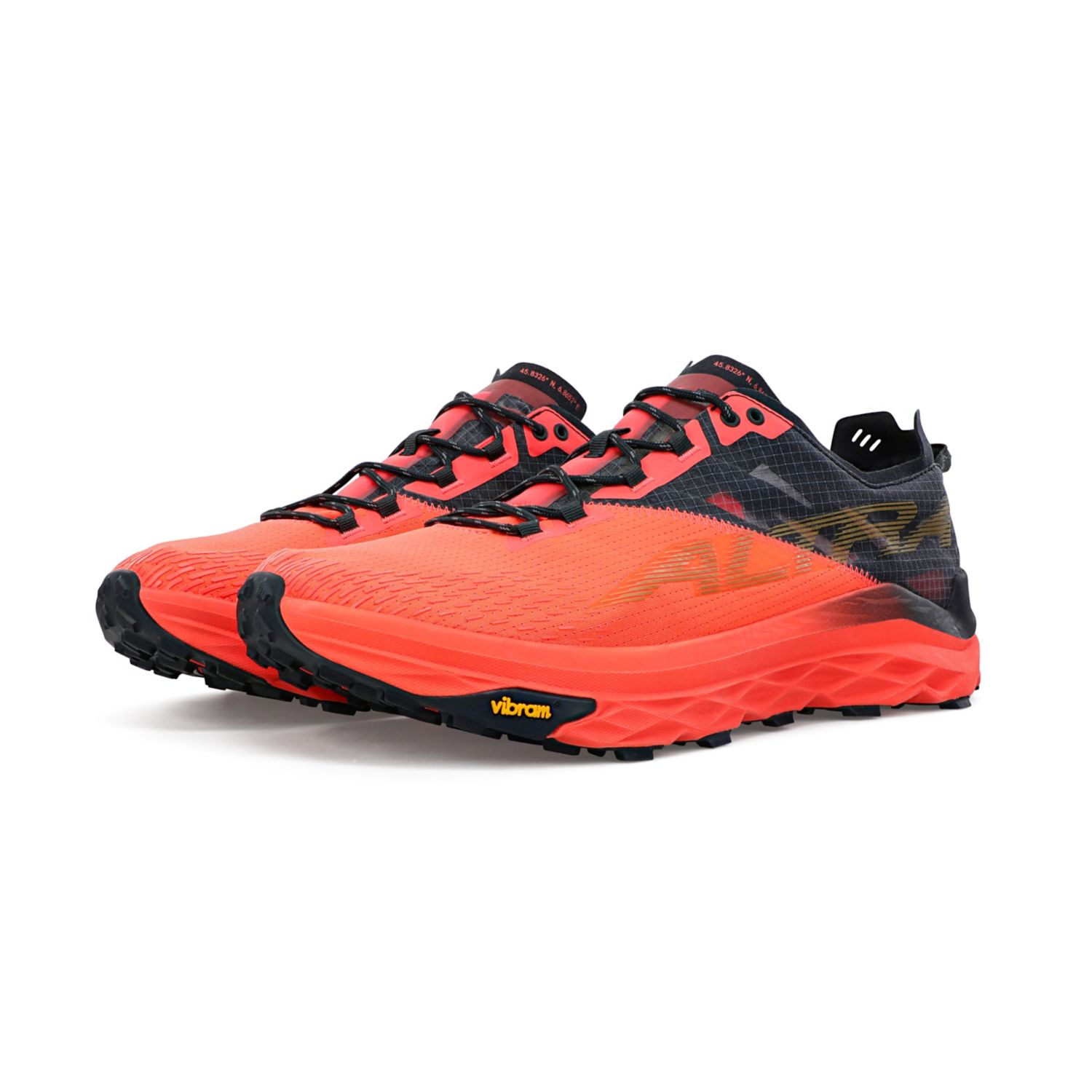 Coral / Black Altra Mont Blanc Men's Trail Running Shoes | Australia-36195849