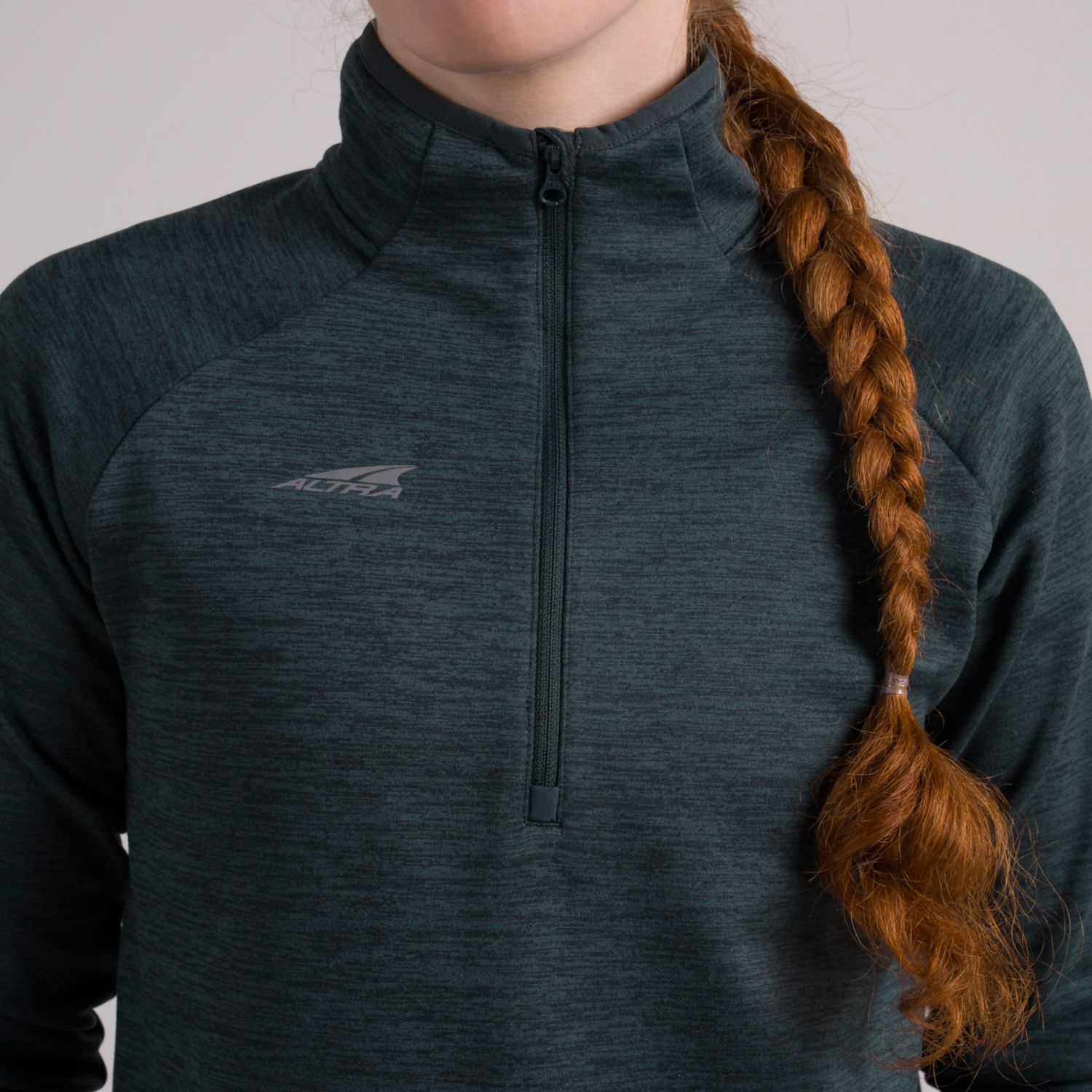 Dark Green Altra Core 1/2 Zip Women's Pullover | Australia-80169549