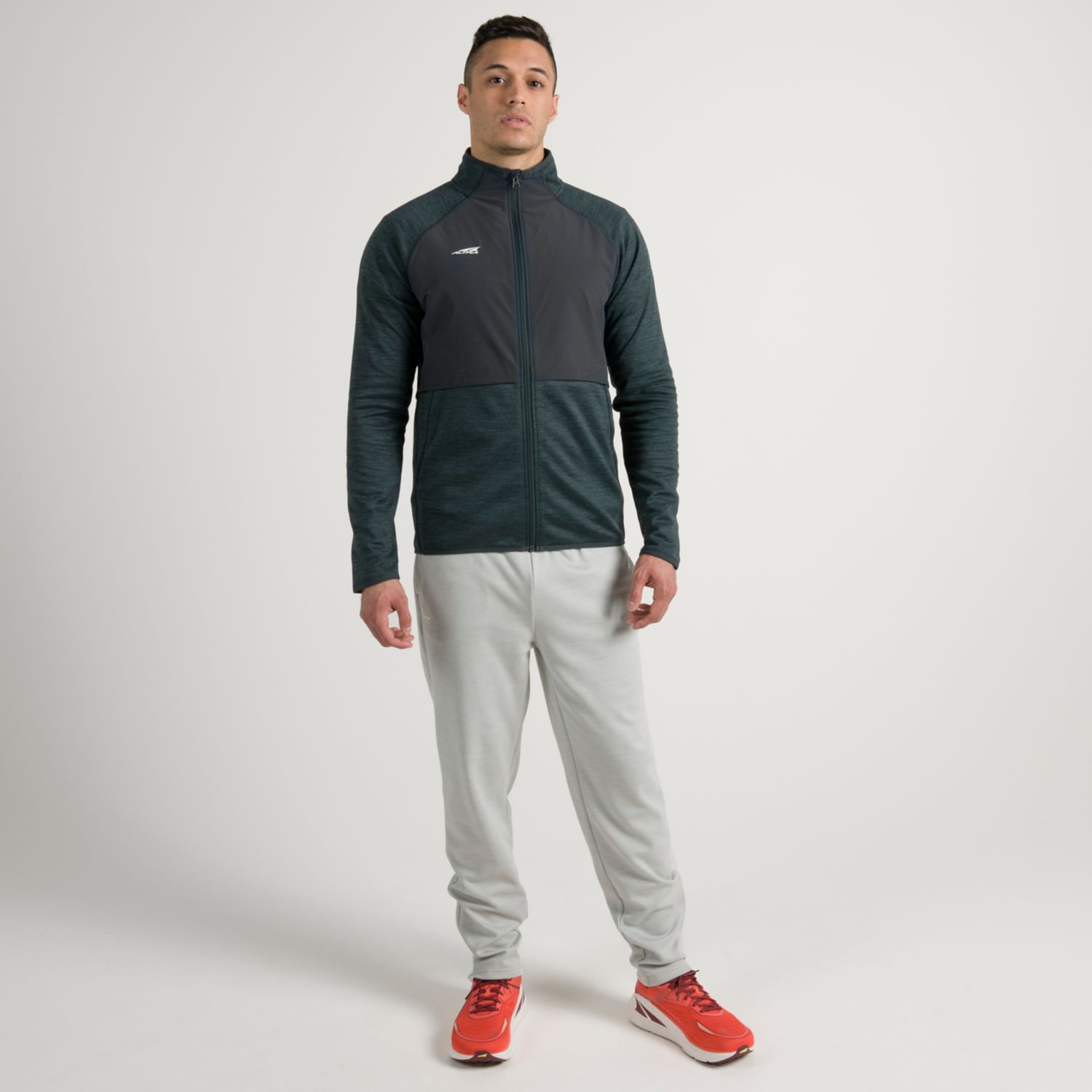 Dark Green Altra Everyday Hybrid Men's Running Jackets | Australia-15867939