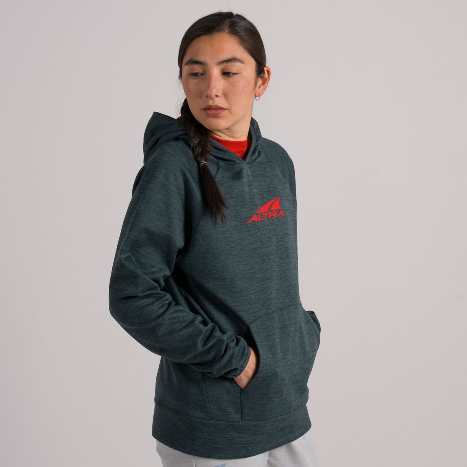 Dark Green Altra Everyday Women's Hoodie | Australia-57893149