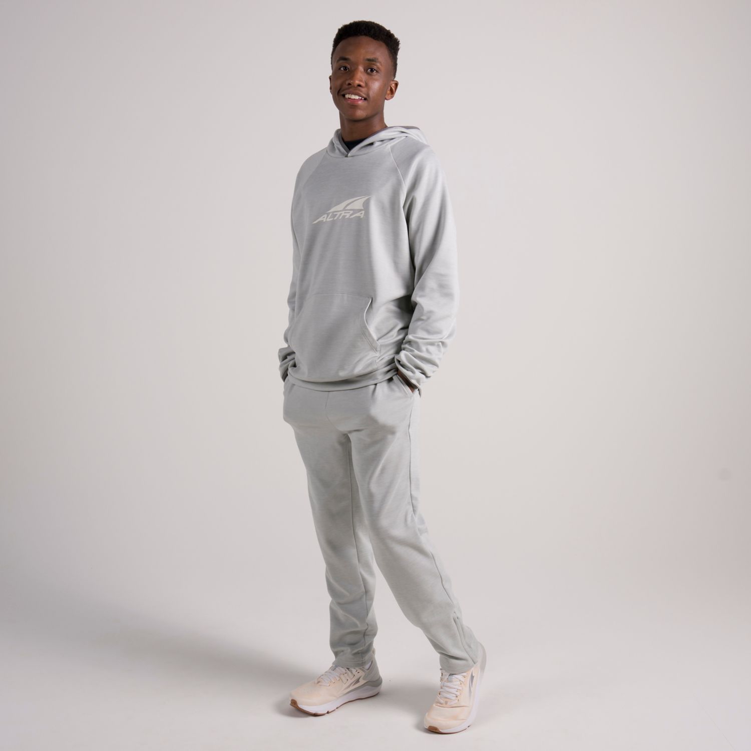 Grey Altra Everyday Men's Hoodie | Australia-26403179