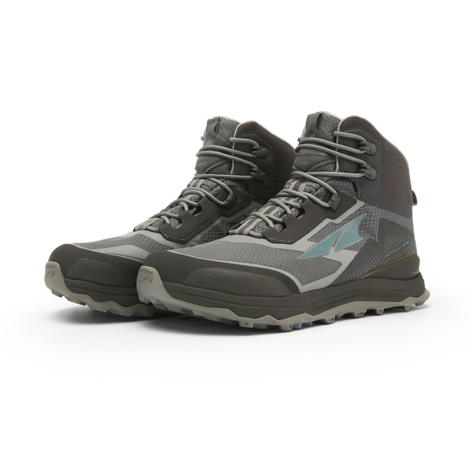 Grey / Green Altra Lone Peak All-wthr Mid Women's Hiking Boots | Australia-59682709