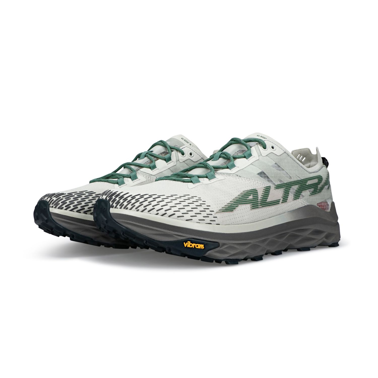 Grey / Green Altra Mont Blanc Men's Trail Running Shoes | Australia-47985369