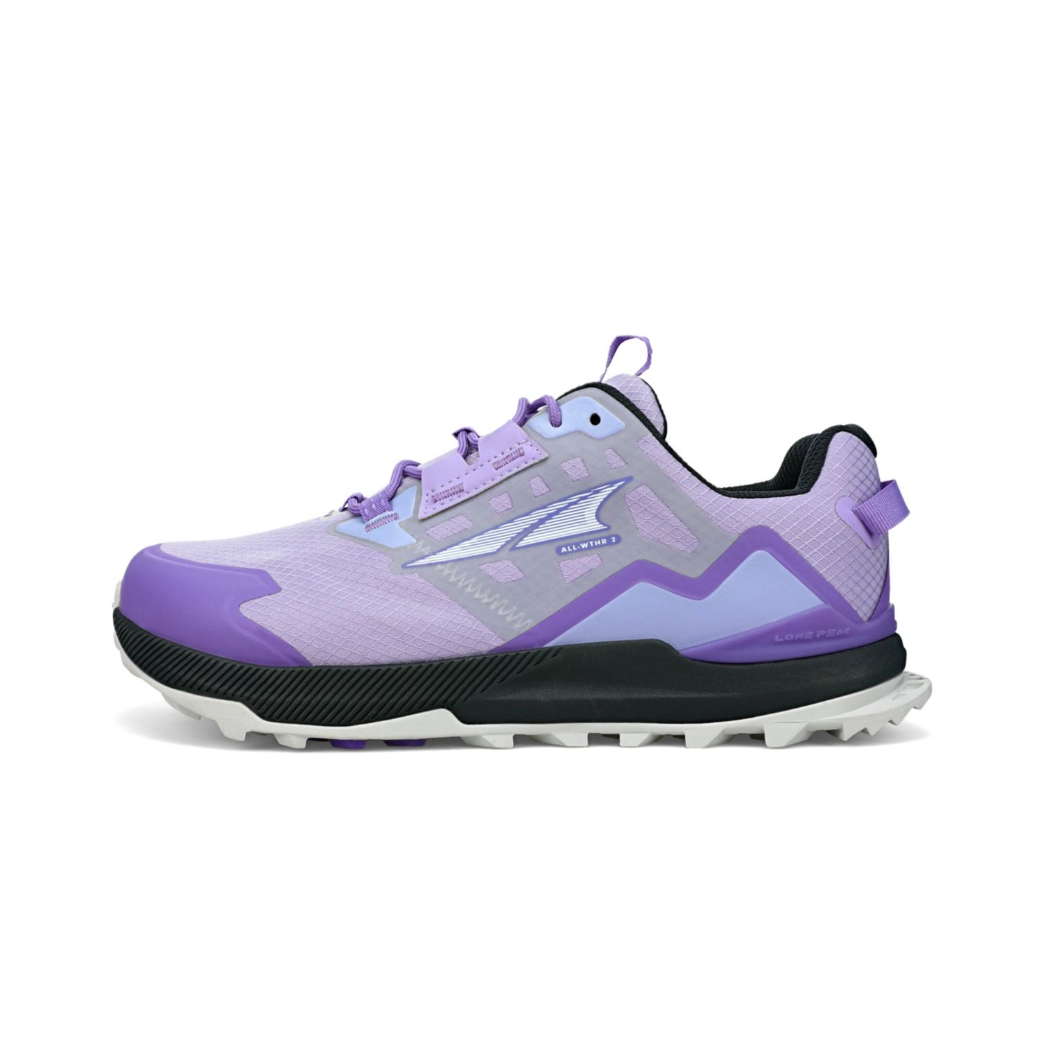 Grey / Purple Altra Lone Peak All-wthr Low 2 Women\'s Hiking Shoes | Australia-71650299