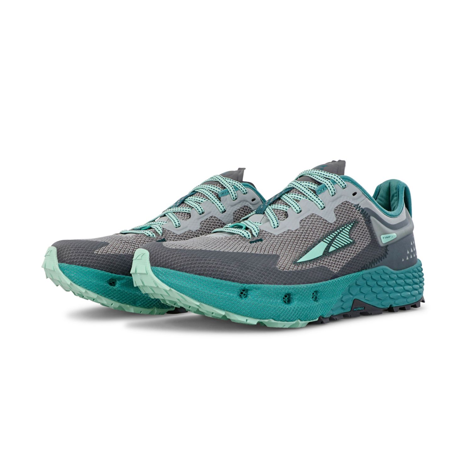 Grey / Turquoise Altra Timp 4 Women's Trail Running Shoes | Australia-41395789