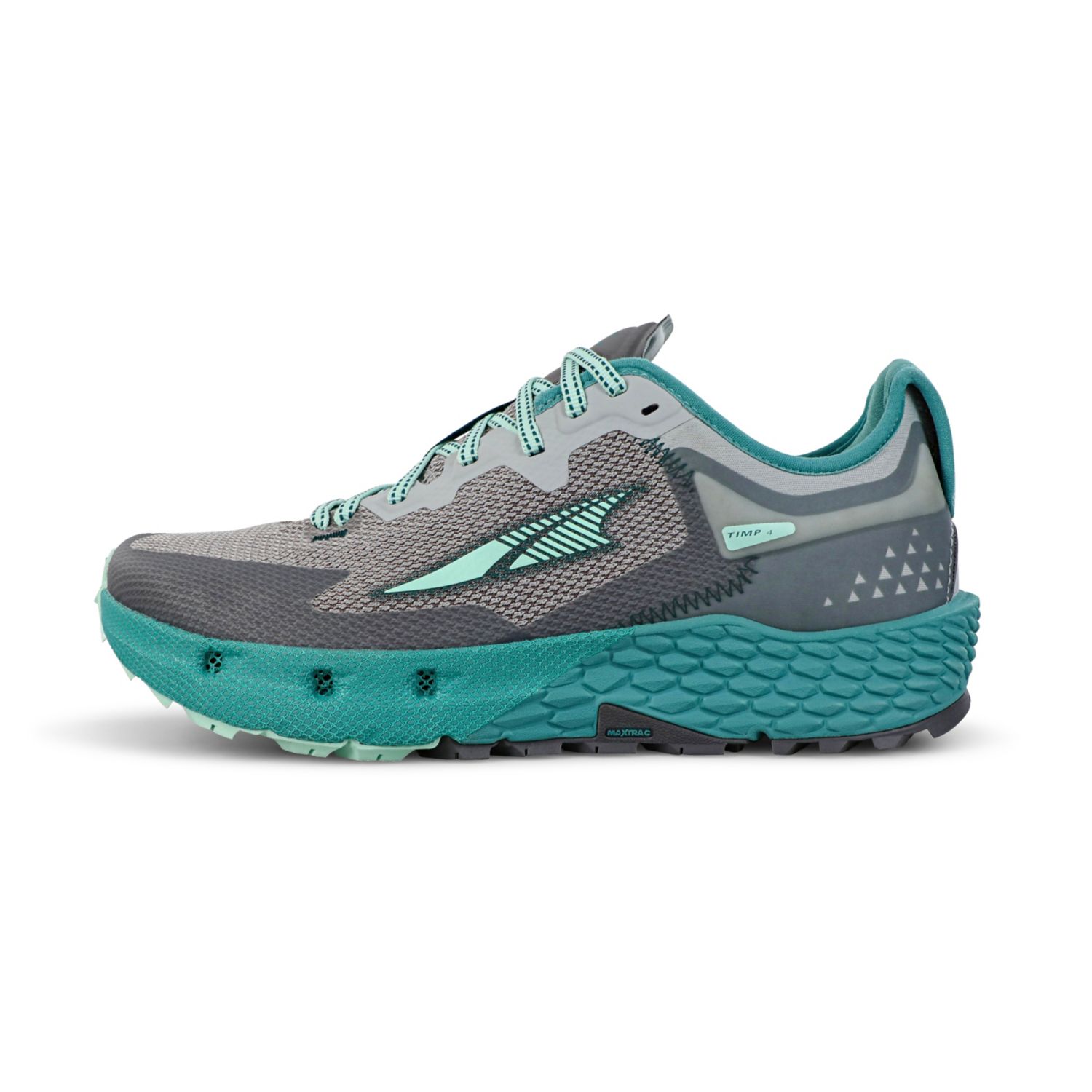 Grey / Turquoise Altra Timp 4 Women\'s Trail Running Shoes | Australia-41395789