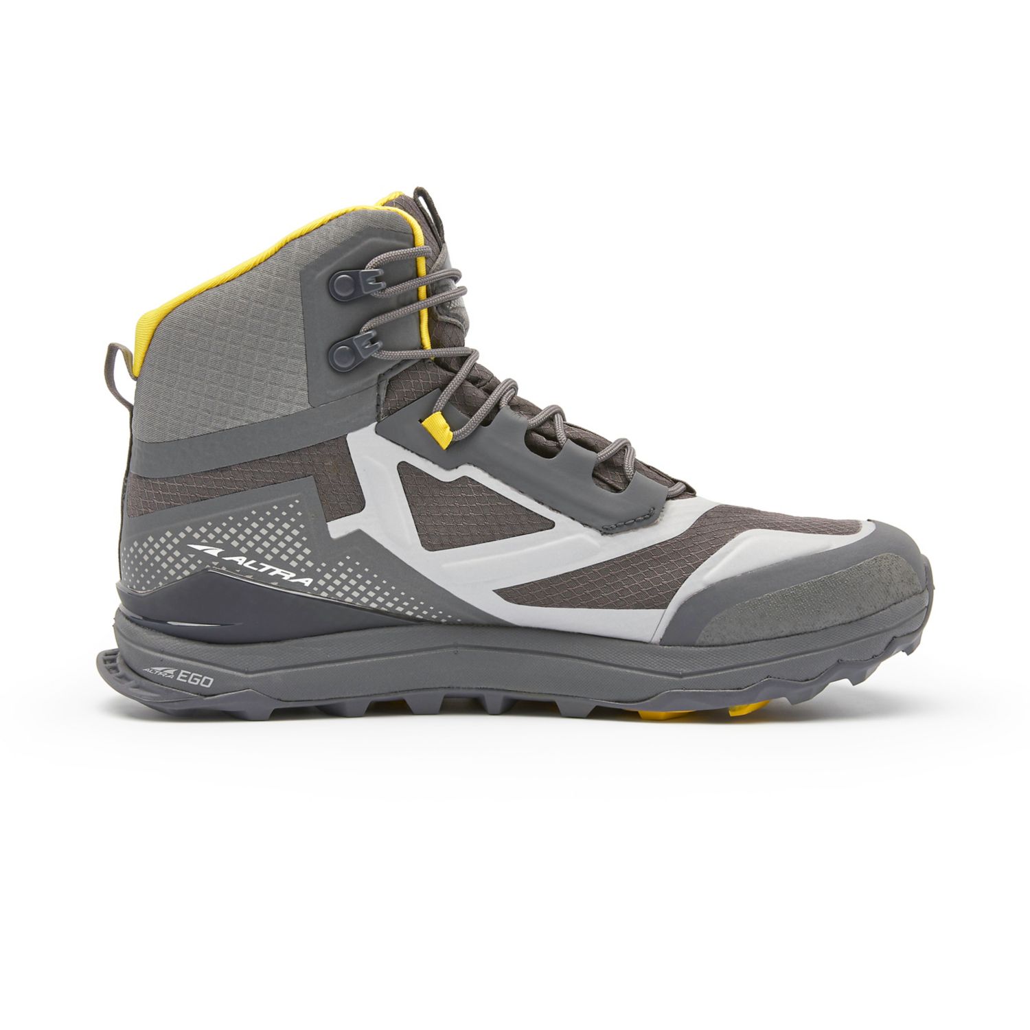 Grey / Yellow Altra Lone Peak All-wthr Mid Men's Hiking Boots | Australia-30265879