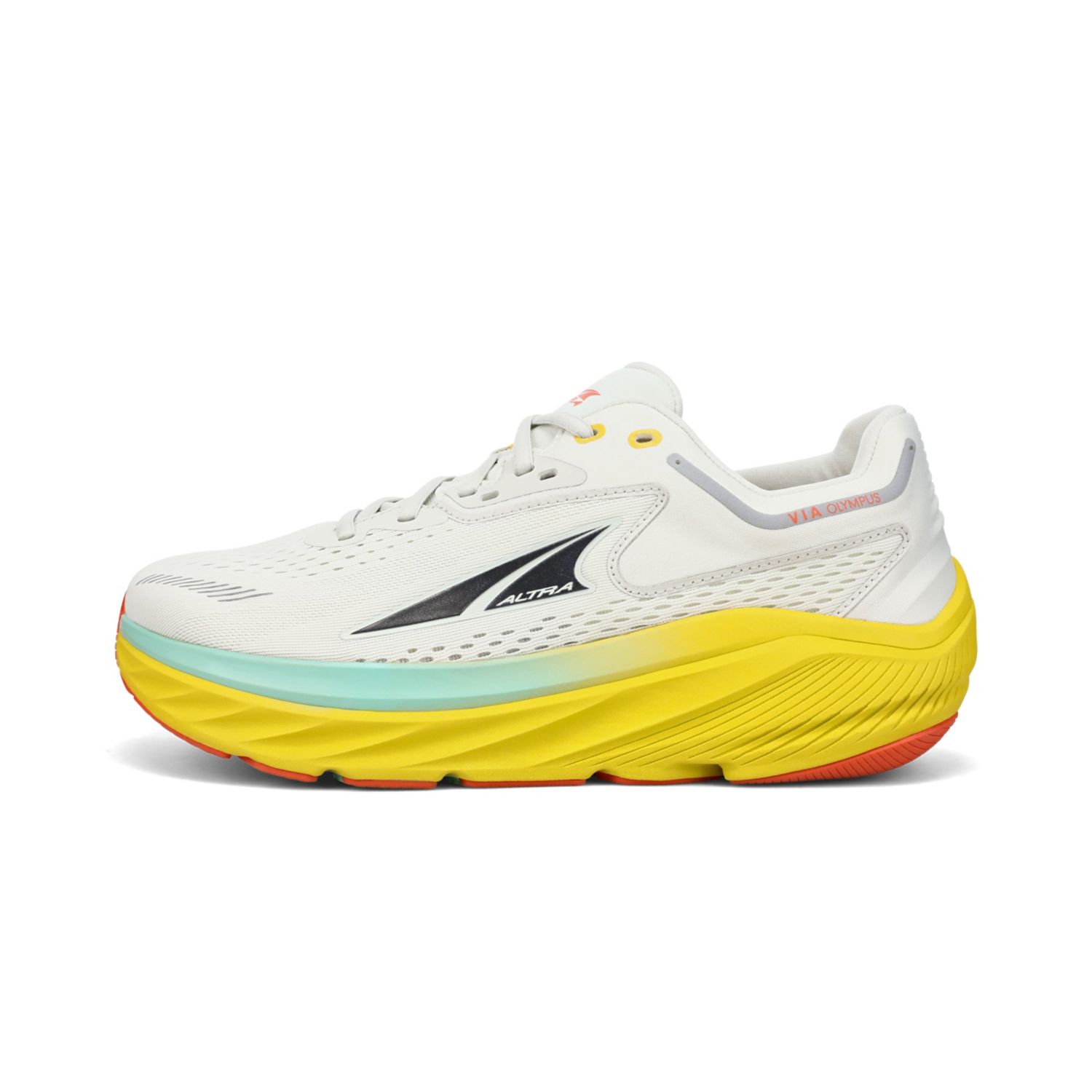 Grey / Yellow Altra Via Olympus Men\'s Walking Shoes | Australia-20139869