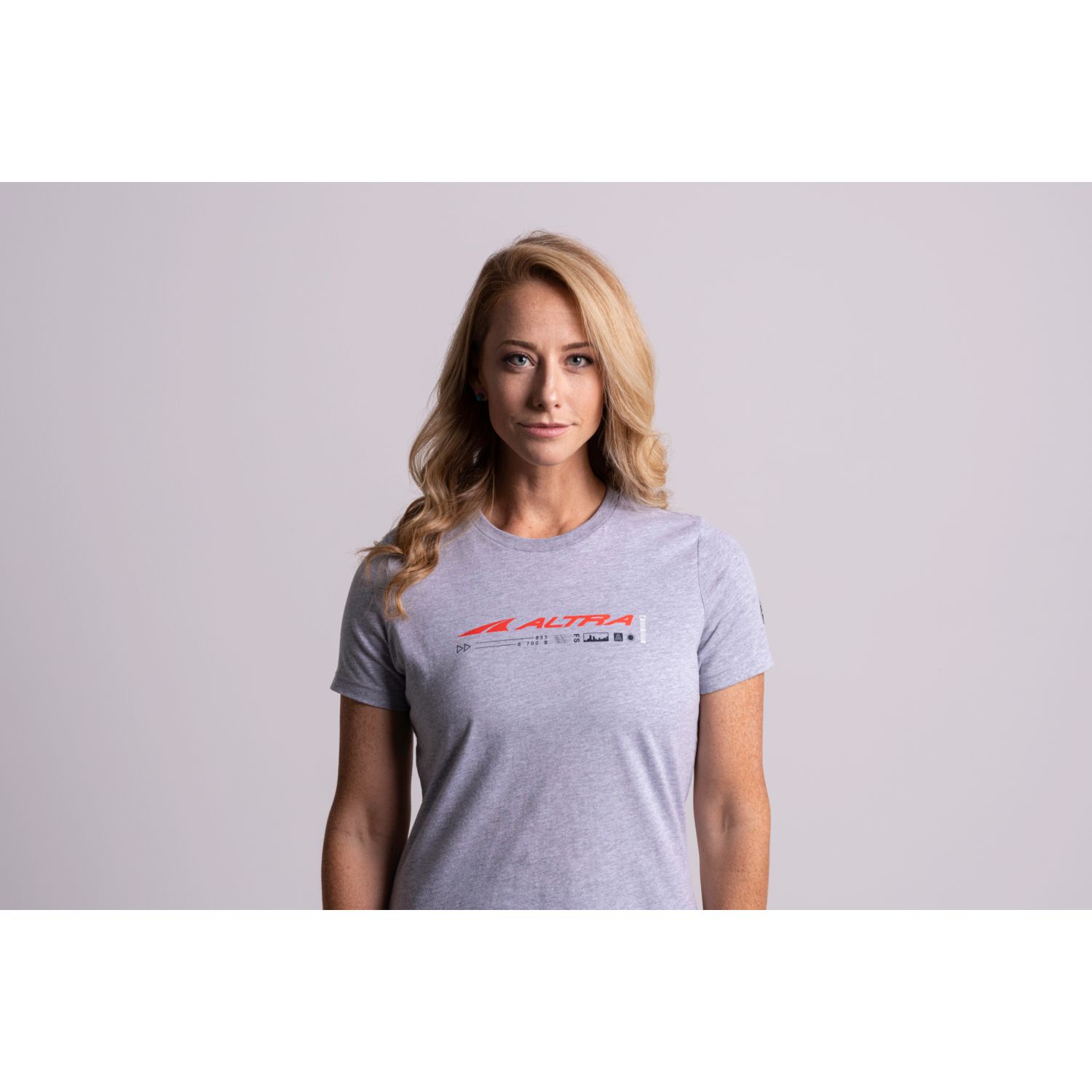 Light Grey / Red Altra Classic Women\'s T Shirts | Australia-54683099