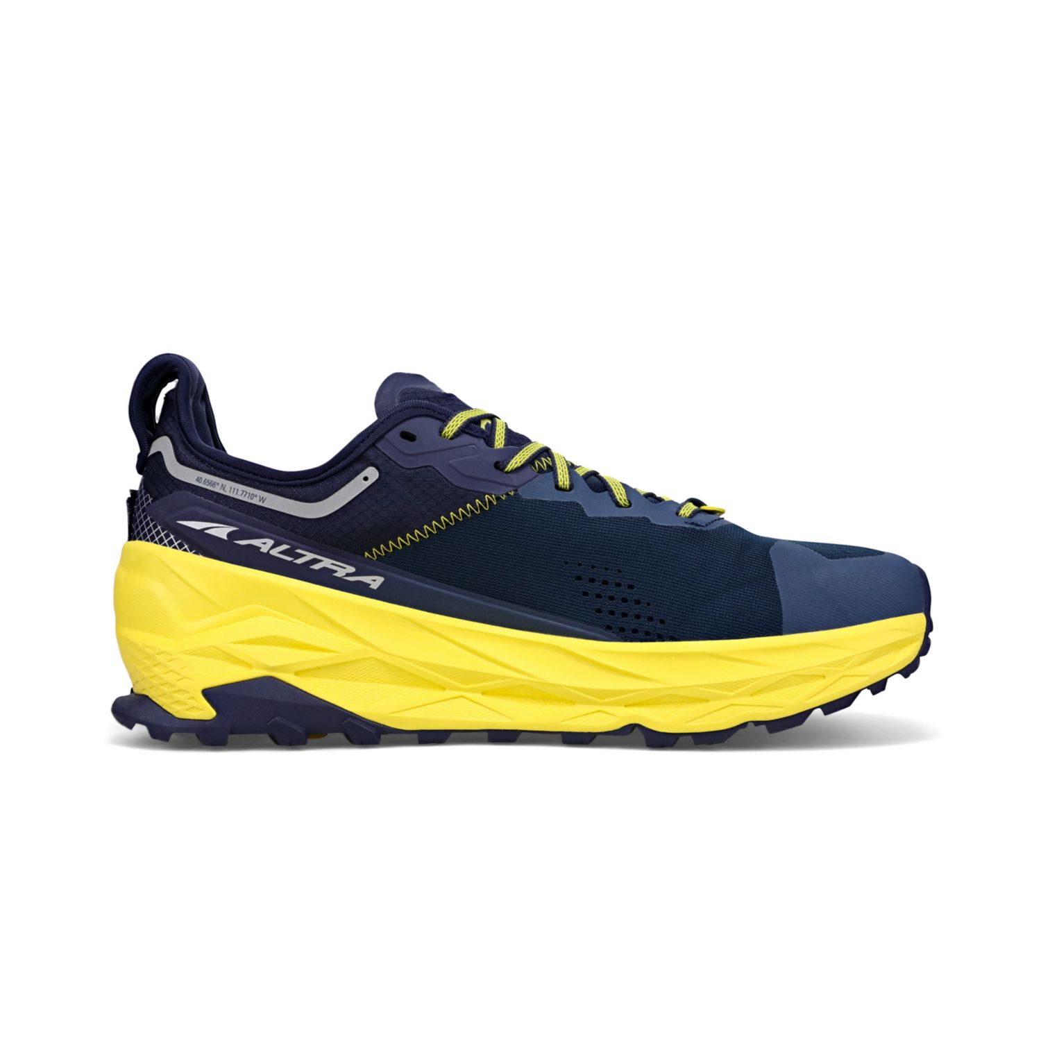 Navy Altra Olympus 5 Men's Trail Running Shoes | Australia-39764859