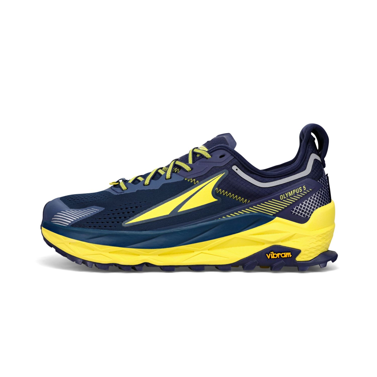 Navy Altra Olympus 5 Men\'s Trail Running Shoes | Australia-39764859