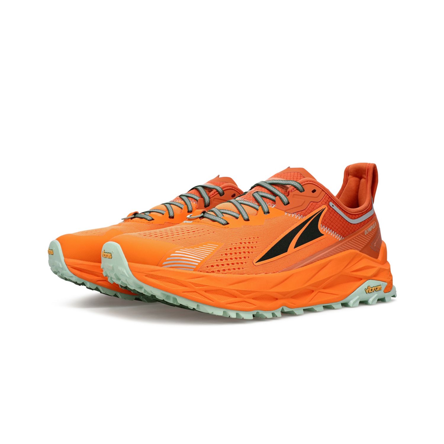 Orange Altra Olympus 5 Men's Trail Running Shoes | Australia-57320949