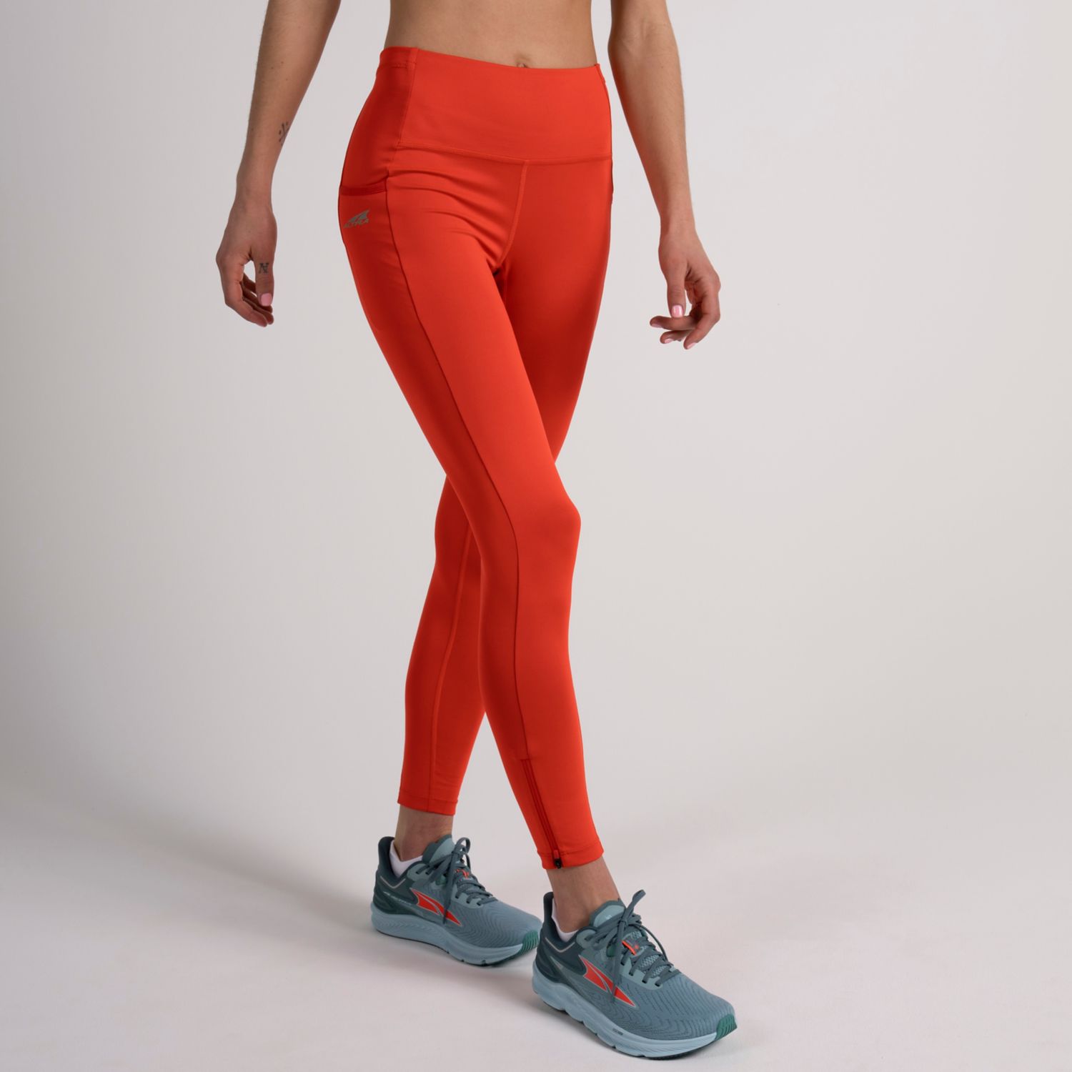 Red Altra Core Crop Women\'s Running Tights | Australia-40136259