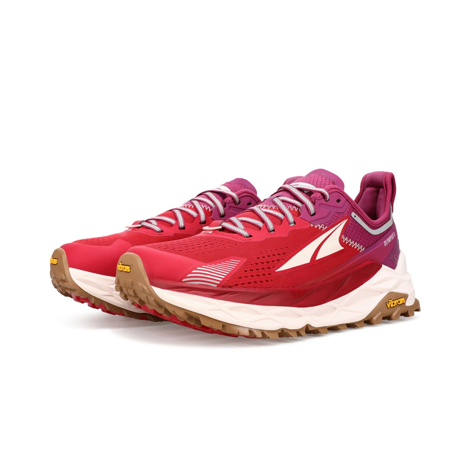 Red / Purple Altra Olympus 5 Women's Trail Running Shoes | Australia-32907469