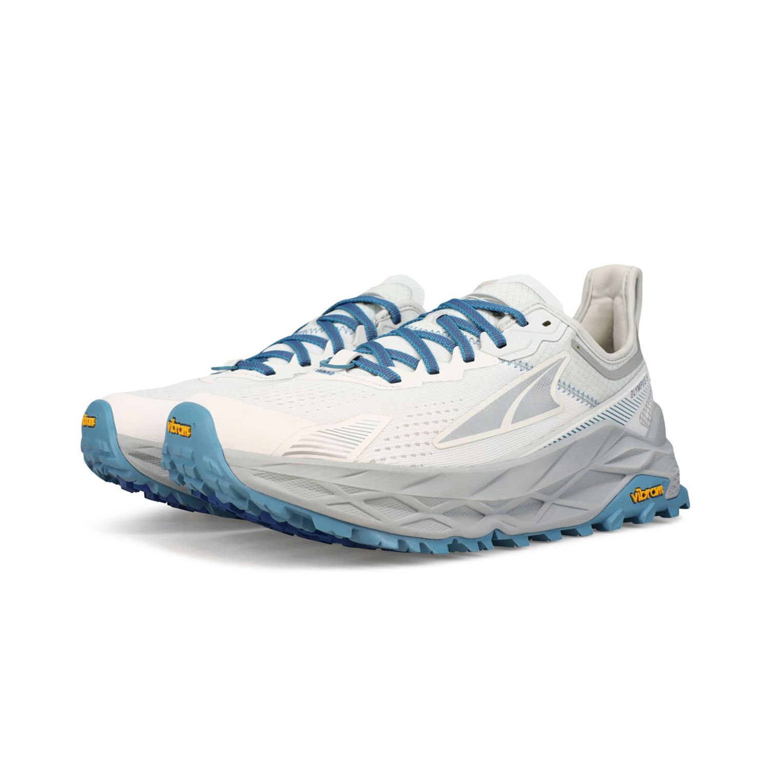 White / Blue Altra Olympus 5 Women's Trail Running Shoes | Australia-79416539