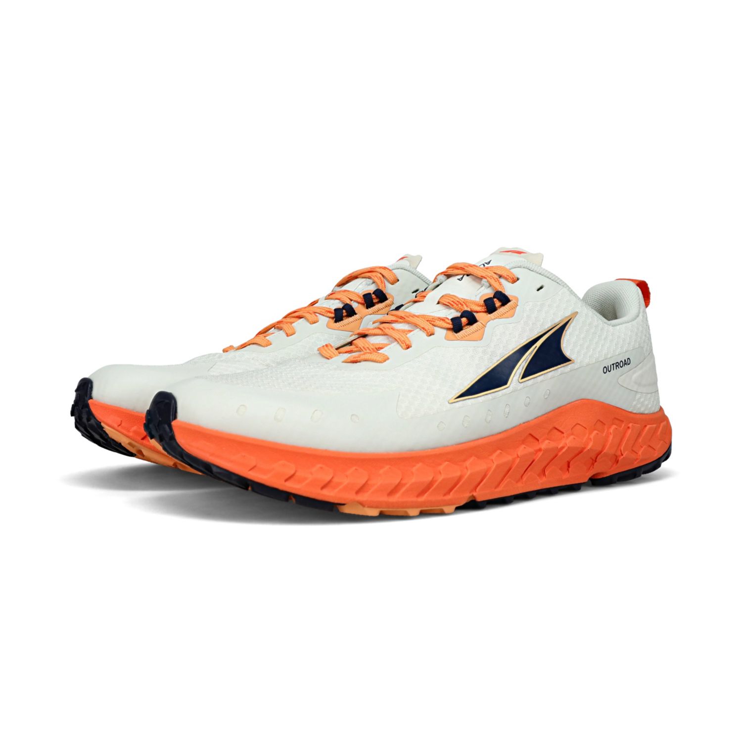 White / Orange Altra Outroad Men's Road Running Shoes | Australia-70692159